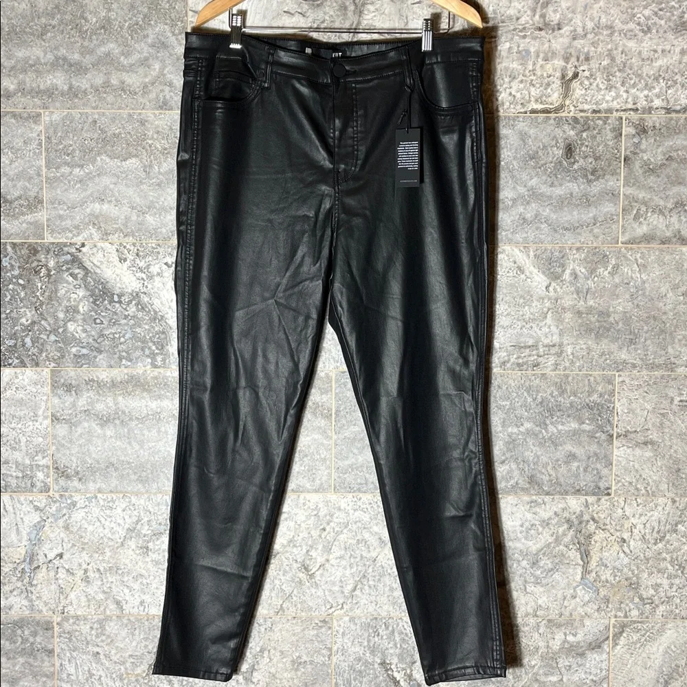 🆕NWT KUT from the Kloth “Donna Fab Ab Skinny Ankle” Jeans – US 18 – Black - Picture 2 of 8